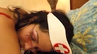 Stunning French Nurse Rides Dick Anally Until A Massive Cumshot