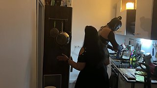 Fetish Lofts Cooking Session with TV Slave Part 2-4.