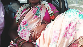 Silk Aunty Car Sex, Telugu Dirty Talks, Episode -1, Part- 3, Sexy Saree Telugu Silk Aunty with Boy Friend.