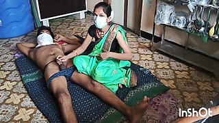 Shivani In Green Saree Getting Ready For Sex