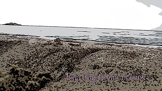 Your Stepsister Masturbates on the Beach