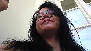 After Masturbate I Need Smoking on Balcony Plus Small Close-up View on My Hard Nipples and Pussy