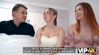 Russian bride PollyYang gets her tight ass drilled in a wild threesome before wedding