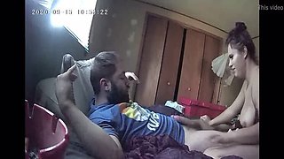 Naughty Cheating Wife Gets Birthday Creampie - Hidden Cam Spy Action