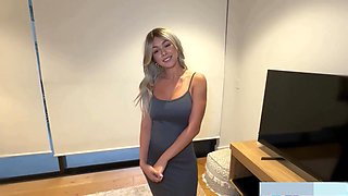 Step Brother Helps Me Relax Before My Job POV Sex