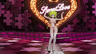 Hatsune Miku Shake It Song Undressing Dance Hentai Mmd 3D Blonde Hair Color Edit Smixix