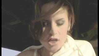 The Girl Fucks with the Old Man in the Garden