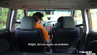 Inked Asian Babe Pussy Licked By Driving Tutor During Sex