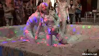 hardcore mud wrestling video