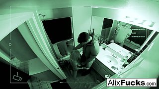 Alix Lynx : Alix gets a good fucking in a tight bathroom