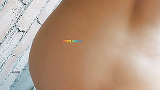 HOUSEWIFE CHEATS ON HER HUSBAND WITH THE BRICKLAYER SHE GETS FUCKED ON THE TERRACE