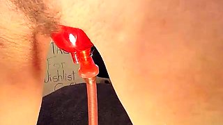 Busty brunette solo masturbation