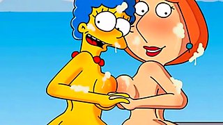 Simpsons and Griffins swingers orgy