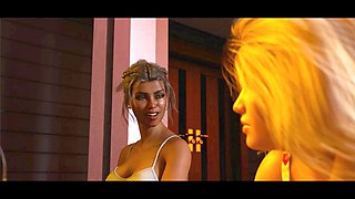 Animated hero is ready for some sincere 3D action with Misskitty2k and Ellena Woods