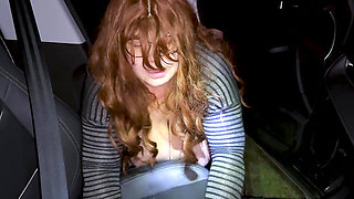 Mature MILF met on the road and did everything in the car