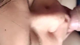 A Blowjob as a Farewell: Cousin Swallows My Semen as a Thank You for Visiting Her!