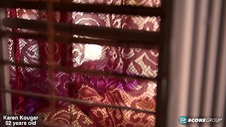 MILF Karen Kougar gets DP'd by two young studs
