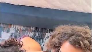 Sexy teens first threesome sex