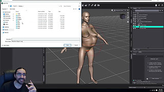 Building the Leticia Scene Body Morphing Part 1 (Daz based)