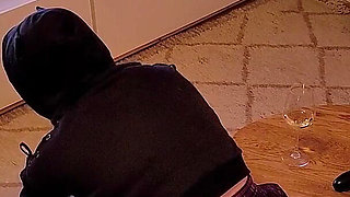 Caged Sissy Teased in Facesitting Box - Mistress Uses Her Slave as a Seat While She Plays