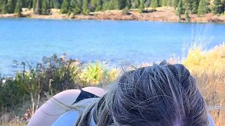 Czech amateur blowjob and fucking POV in public