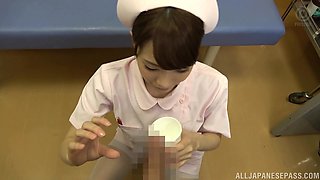 Hot nurse Airi Suzumura pleases a big load of stiff pecker