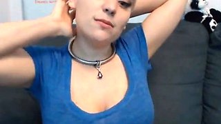 Blonde Babe Squirts with Dildo on Webcam