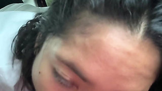 A sloppy blowjob before we get off and meet my friends -amateur couple- nysdel