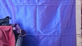 Indian tamil village aunty fingering with vegetable