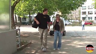 Blonde MILF Picked up on a Bus Station for Sex in Park