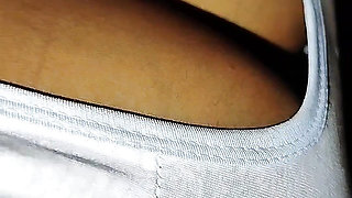 Stepbrother touches my cute 19yo pussy until I cum