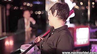 The Stud Fucks Against A Stripper Pole Spanking Her Fleshy Ass As She Gasps And Groans - Soraya Wells