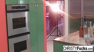 Sexy Plays With Her Amazing Tits And Wet Pussy On The Kitchen Counter 10 Min With Christy Mack