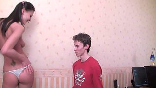 Brunette fucking hot teen blowjob hardcore