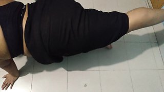 Desi Aunty Workout Indian Big Ass