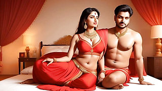 Boy behind Indian sex scene shakes his cock in front of girls
