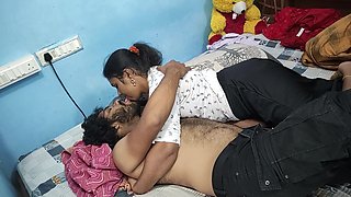 Long Lip Lock with Step Sister in Bedroom