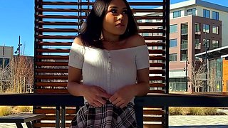 Euro amateur outdoor masturbation