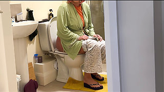 Caught Step mom peeing