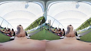 VR Fuckers Gang of nasty honies seducing soccer coach VR Porno