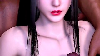 3D Big Boobs Slut Have Her First Time Gangbang Sex with BBC