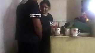 Maid Fucked in the Kitchen (my Wife Almost Found Us Out)