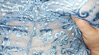 Samantha BBW in Her Blue Lingerie Being Fucked