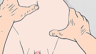 Alya Fainted on Purpose When She Saw the Old Man's Naked Cock! a Parody of a Hentai Cartoon!