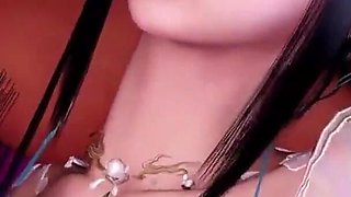 3D Skinny Asian Babe Naked Her Boobs Got Fucked by Two Big Cock