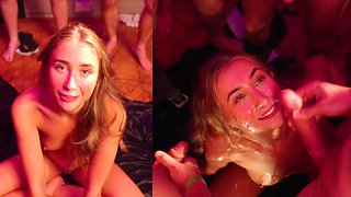 Lilly Phillips' 40 Man Bukkake Orgy