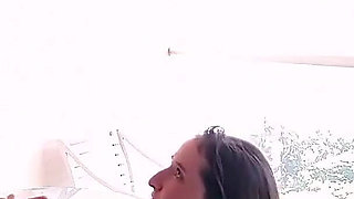 Horny Couple Fuck in Hotel Balcony