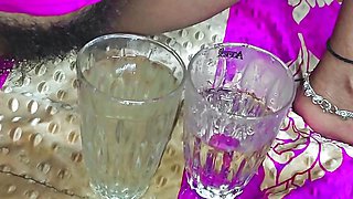 Drink piss in glass bangala girl drink piss