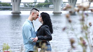 Wavy-haired teen getting fucked by a hung stranger in a twisted glamcore scene -2