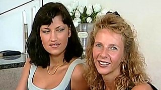 Pretty German babe shares dick with hot blonde MILF